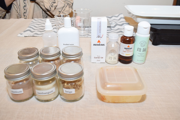 今回で使用した材料一式。