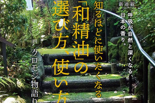 和精油の選び方、使い方クロモジ