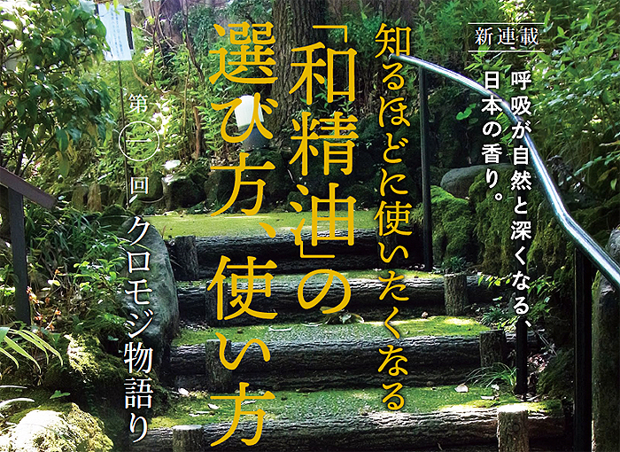 和精油の選び方、使い方クロモジ